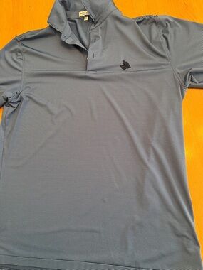 Peter Millar Men's Blue Micro-Striped Polo